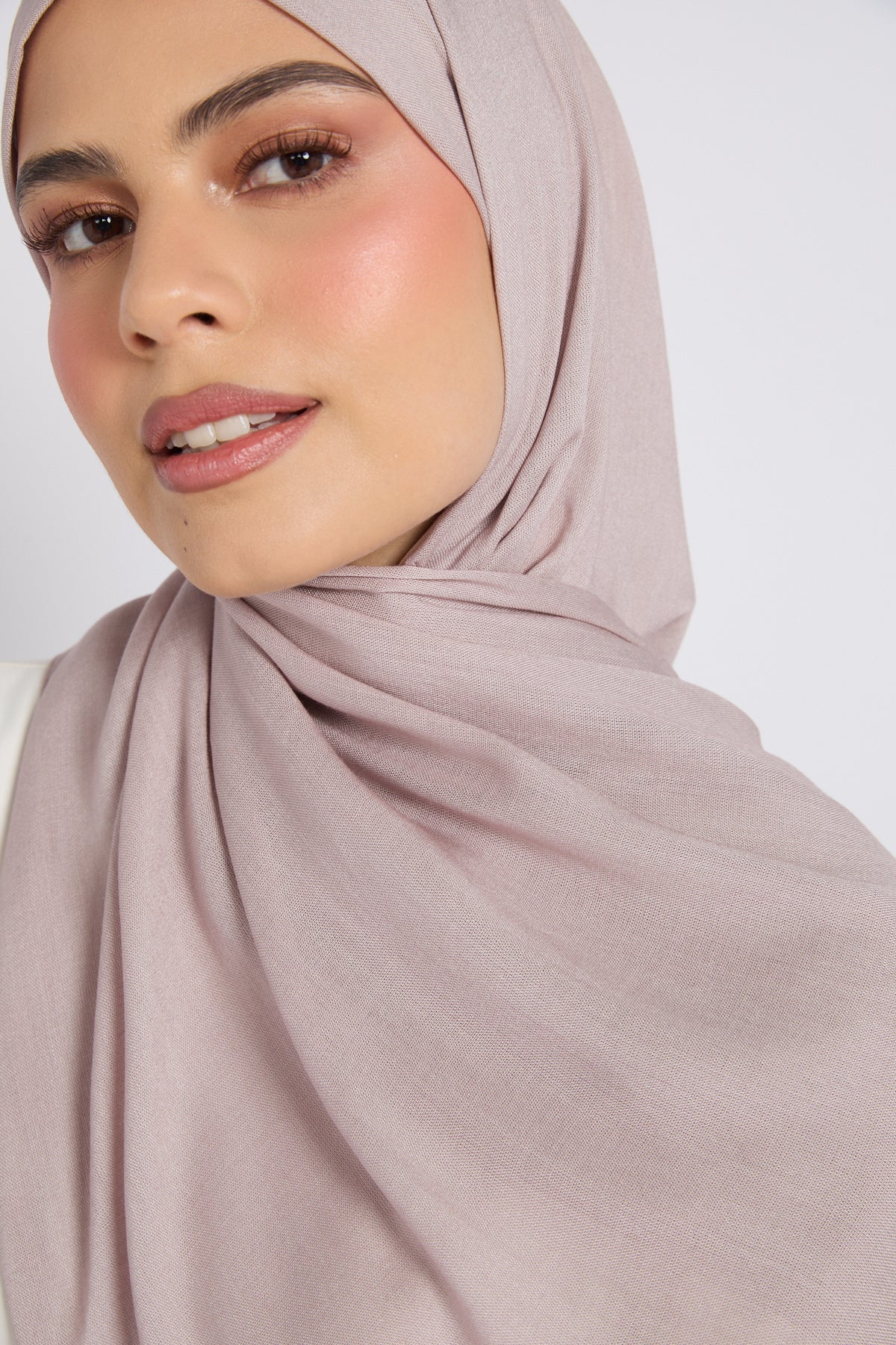 Hijab Bambou Modal Premium - Cendre Lilas
