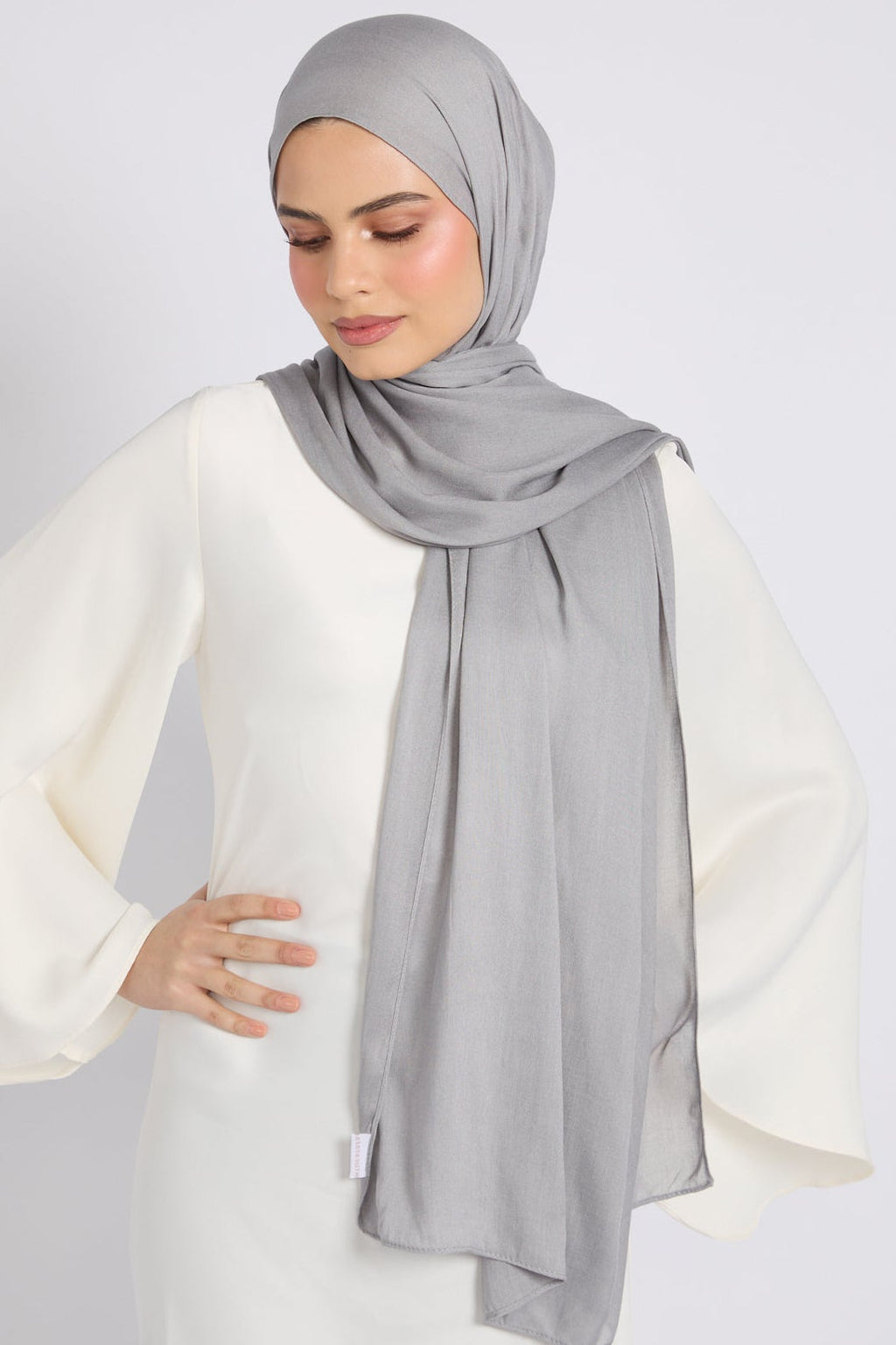 Hijab Bambou Modal Premium - Brume de Lune