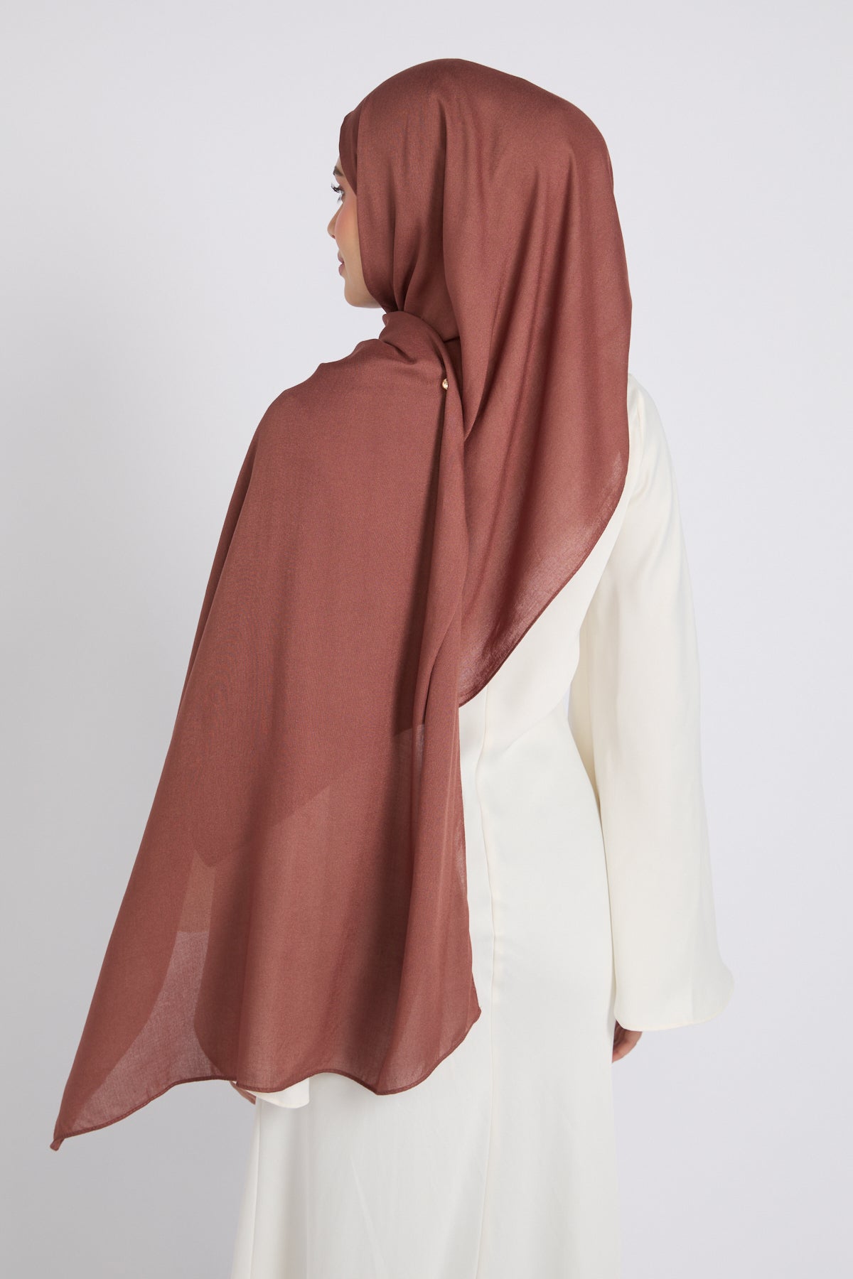 Hijab Bambou Modal Premium - Noix de Muscade