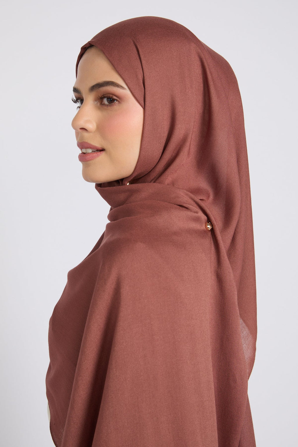 Hijab Bambou Modal Premium - Noix de Muscade