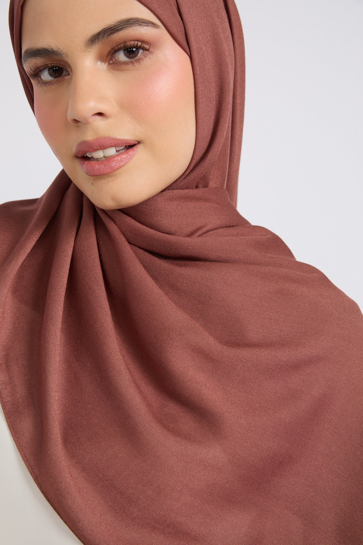 Hijab Bambou Modal Premium - Noix de Muscade