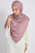 Hijab Bambou Modal Premium - Colombe Violette