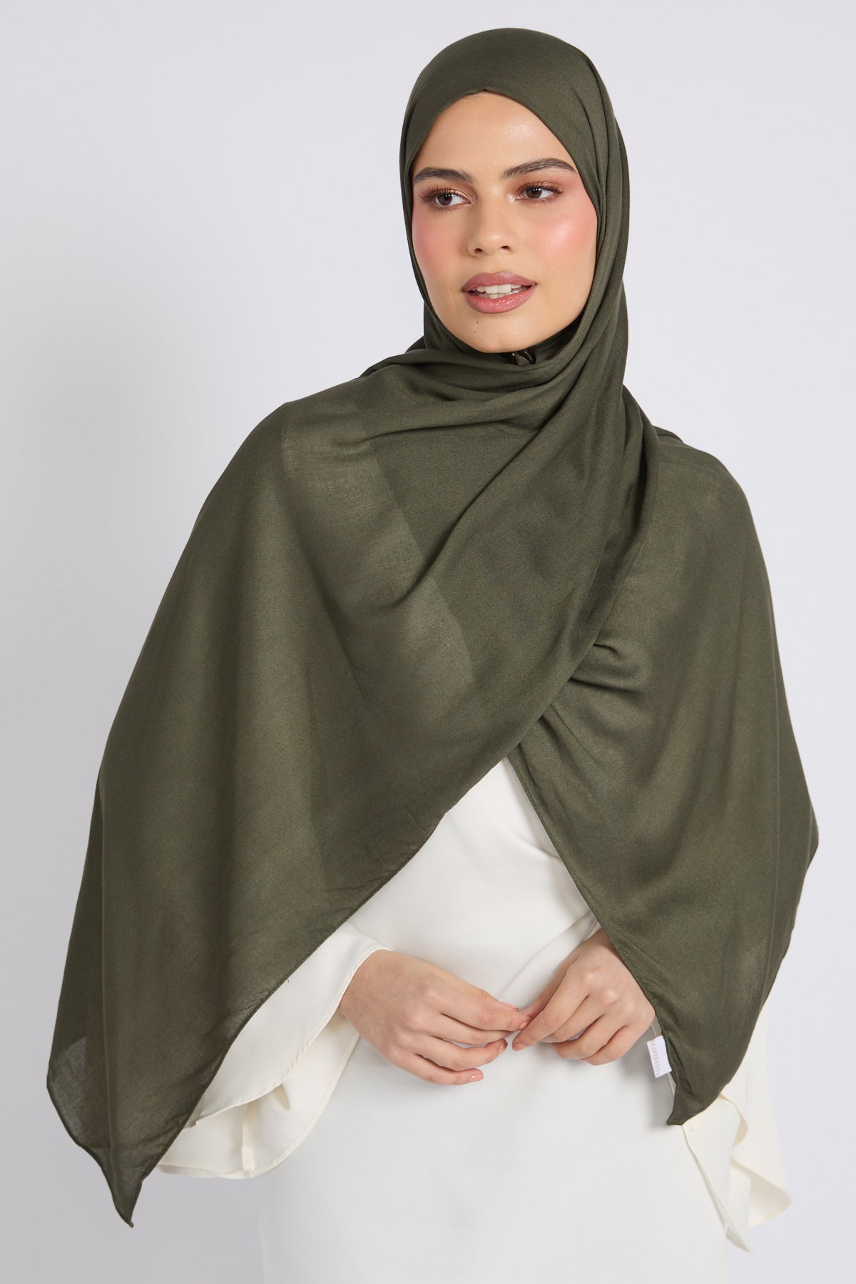Hijab Bambou Modal Premium - Mousse Hivernale