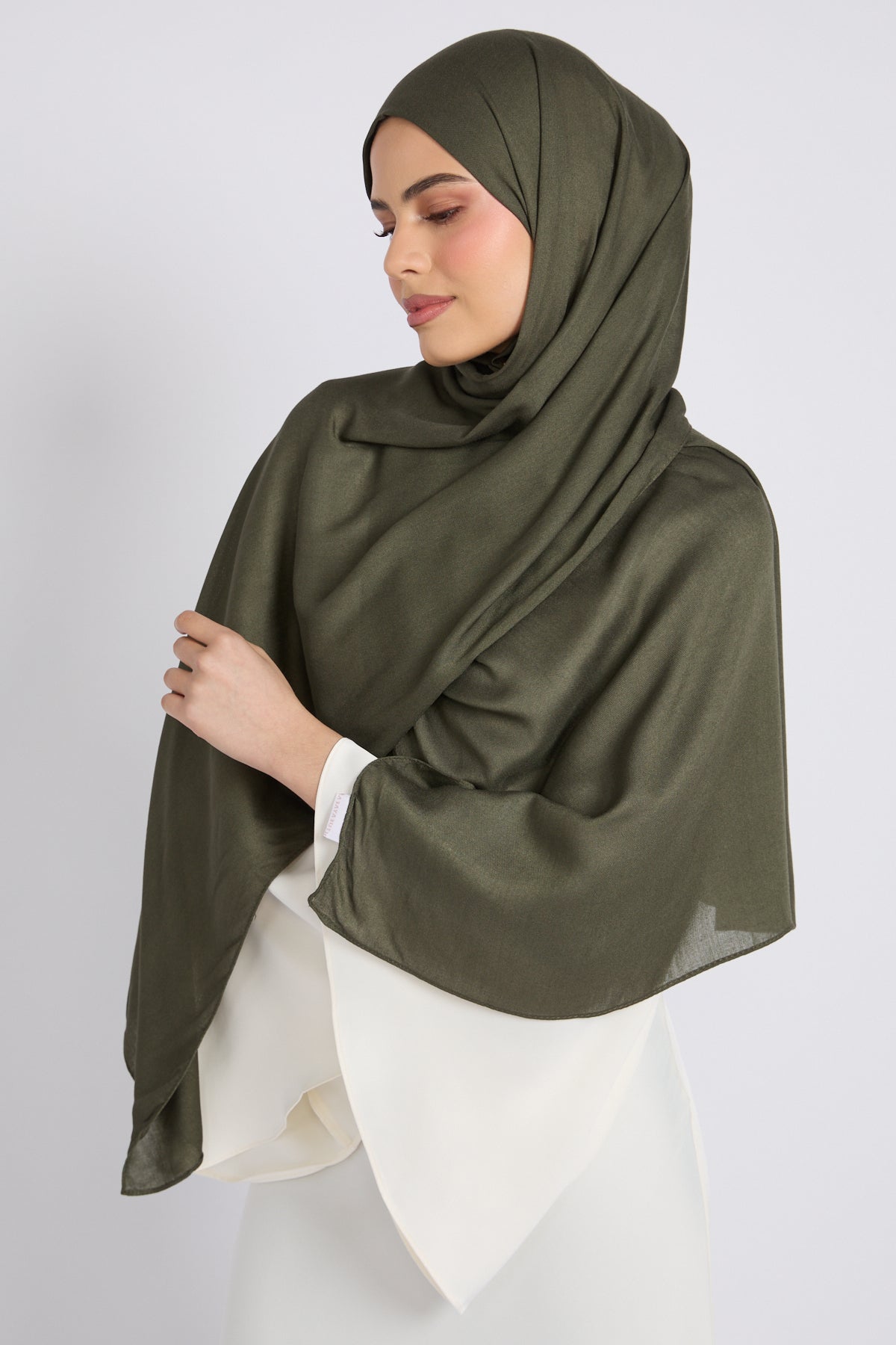 Hijab Bambou Modal Premium - Mousse Hivernale