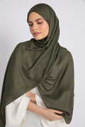 Hijab Bambou Modal Premium - Mousse Hivernale