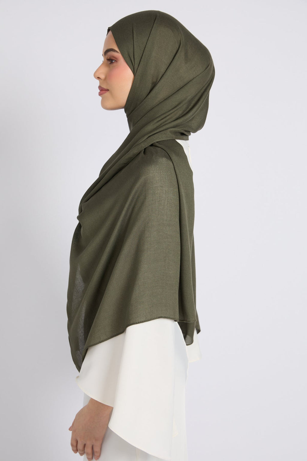 Hijab Bambou Modal Premium - Mousse Hivernale