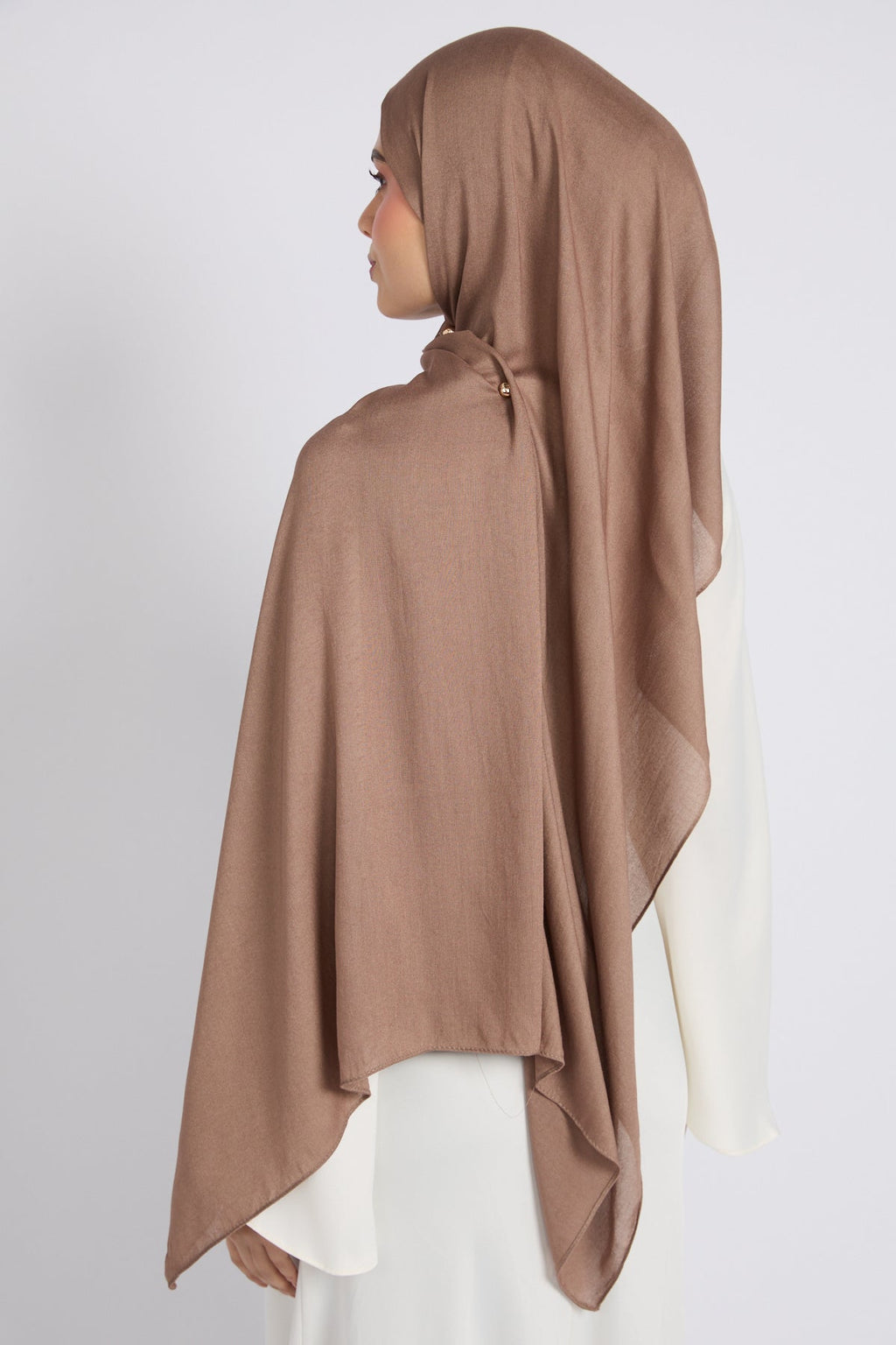 Hijab Bambou Modal Premium - Fumée de Bois