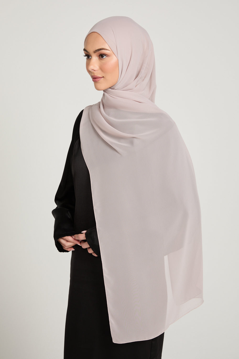 Hijab Georgette Luxe - Taupe Rosé