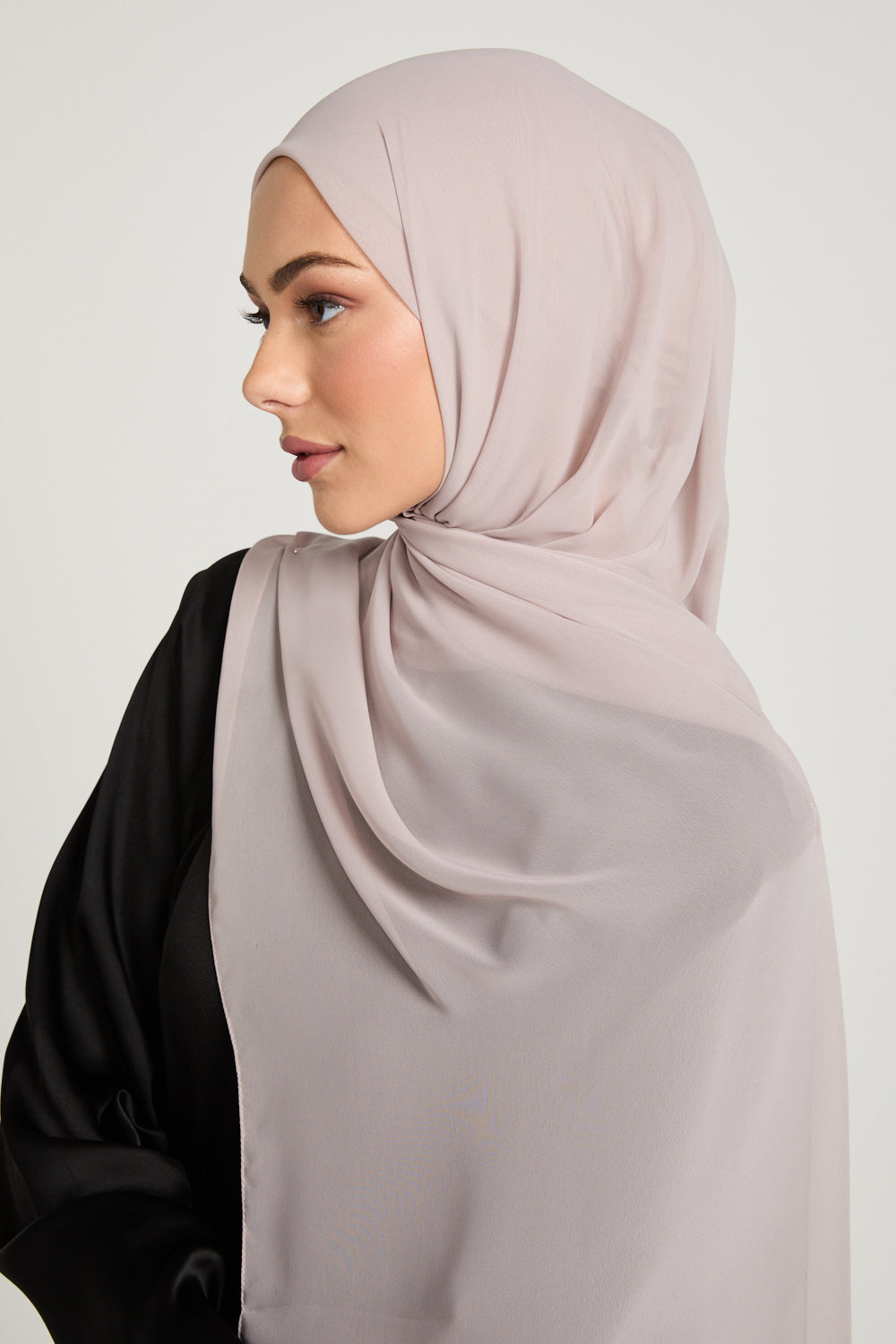 Hijab Georgette Luxe - Taupe Rosé