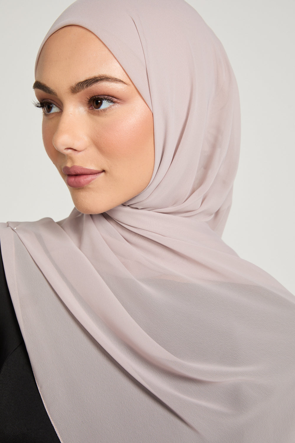 Hijab Georgette Luxe - Taupe Rosé