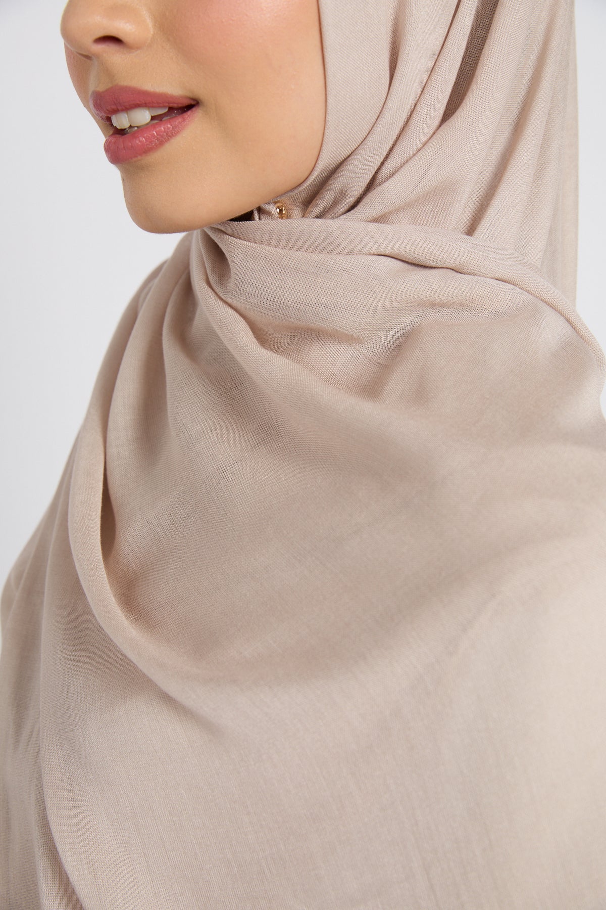 Hijab Coton Modal Premium - Gris Plume
