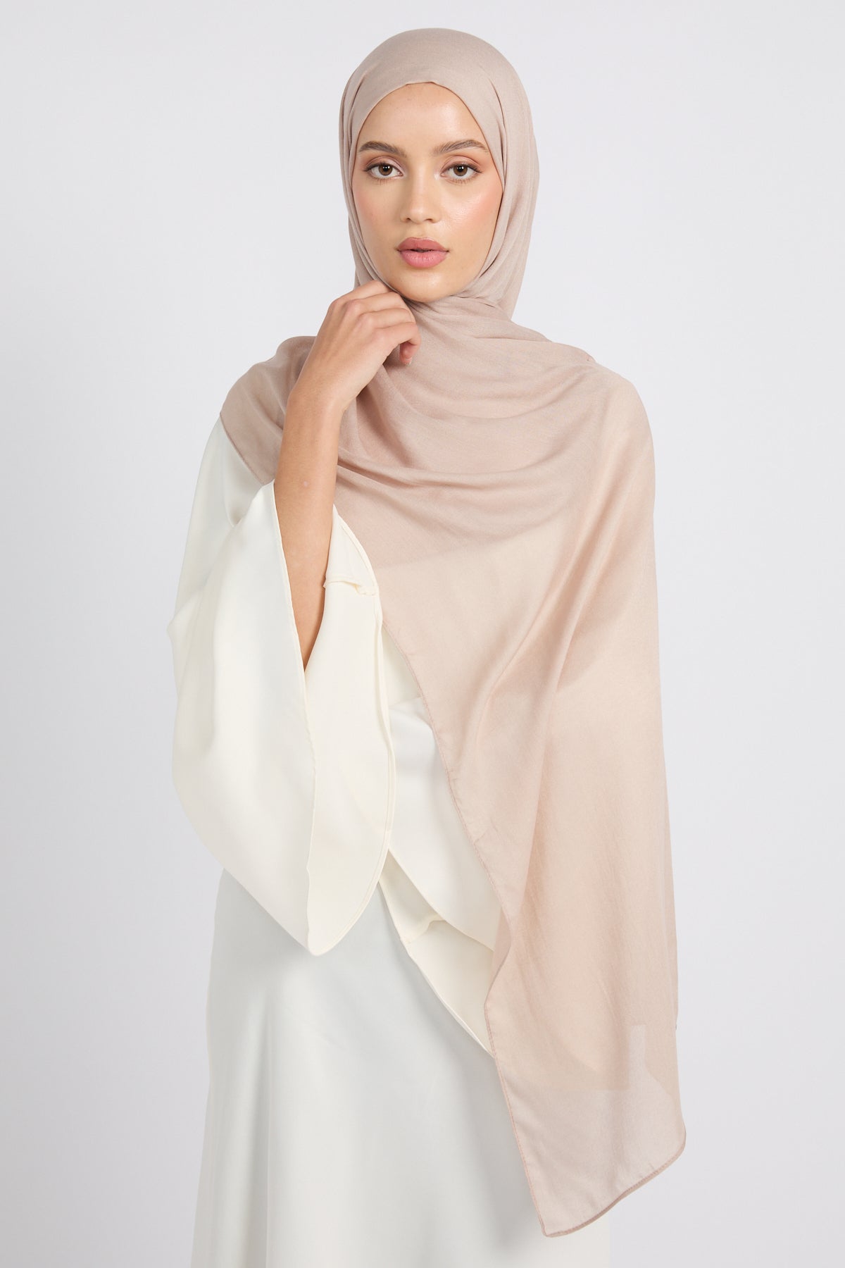 Hijab Coton Modal Premium - Clair de Lune