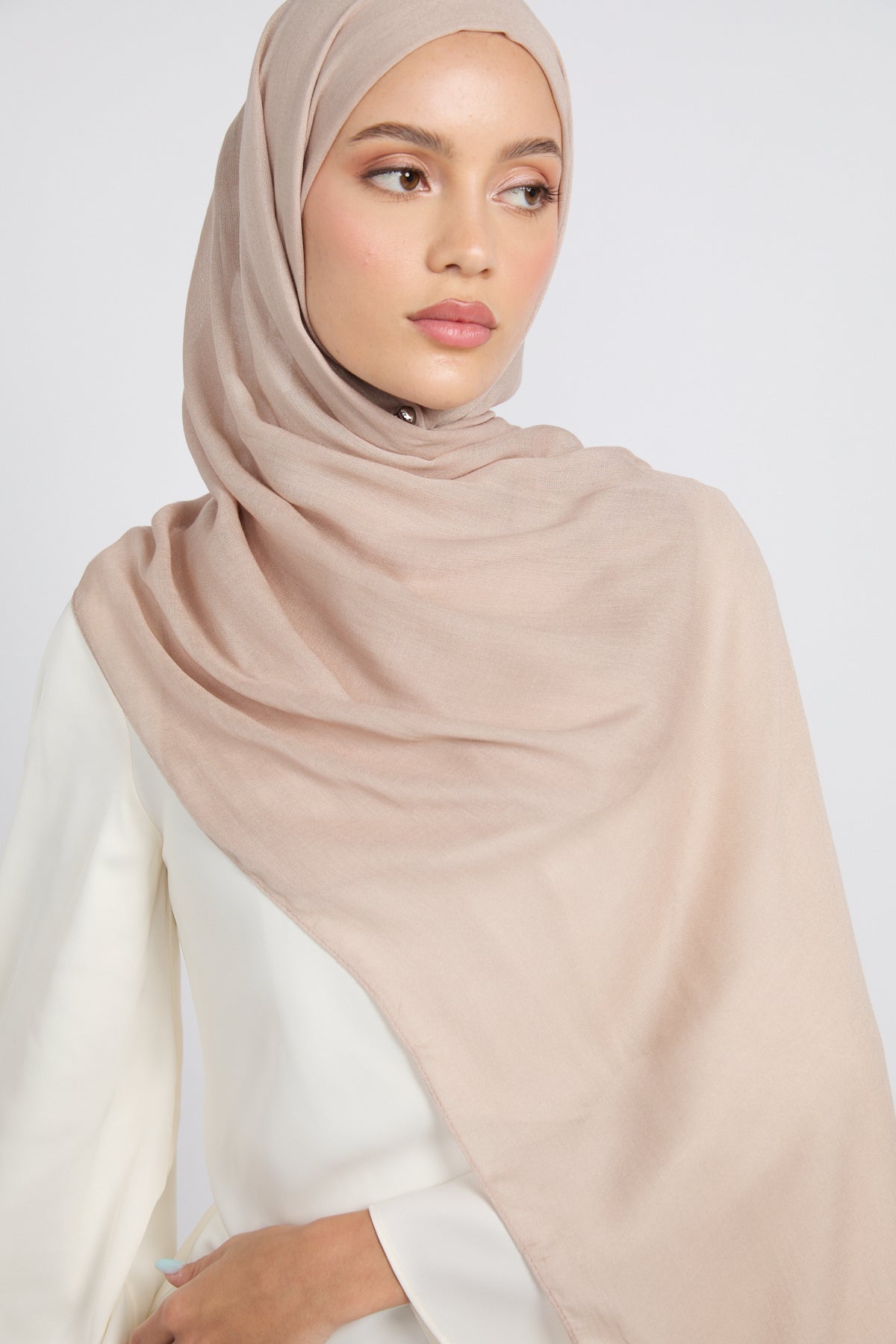 Hijab Coton Modal Premium - Clair de Lune