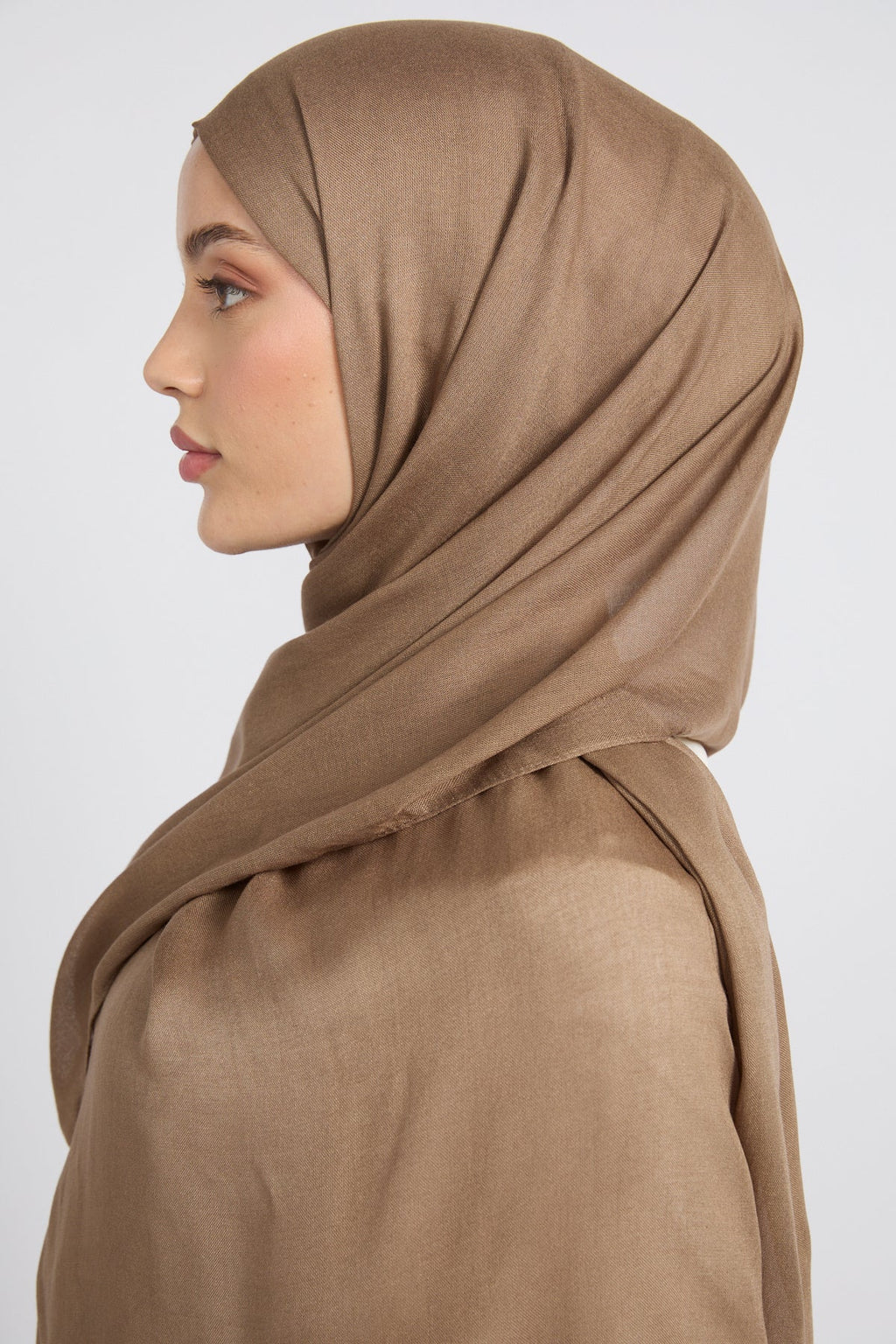 Hijab Coton Modal Premium - Beige Savane