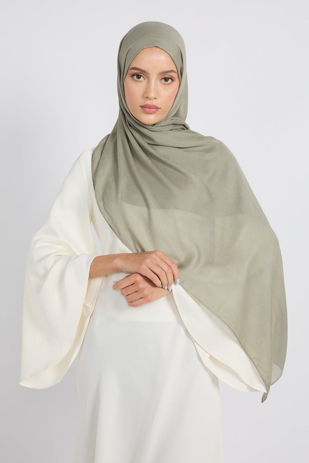 Hijab Coton Modal Premium - Herbe de Mer