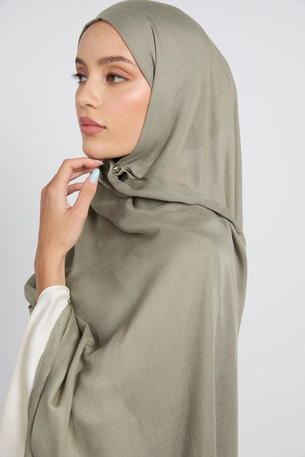 Hijab Coton Modal Premium - Herbe de Mer