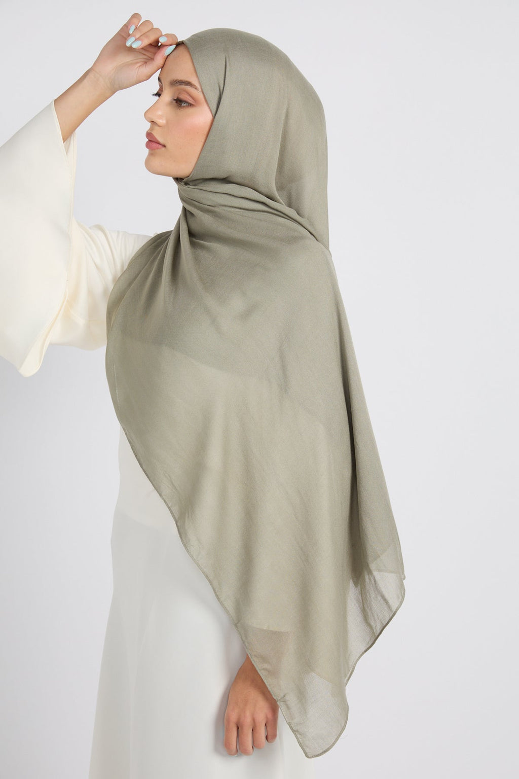 Hijab Coton Modal Premium - Herbe de Mer