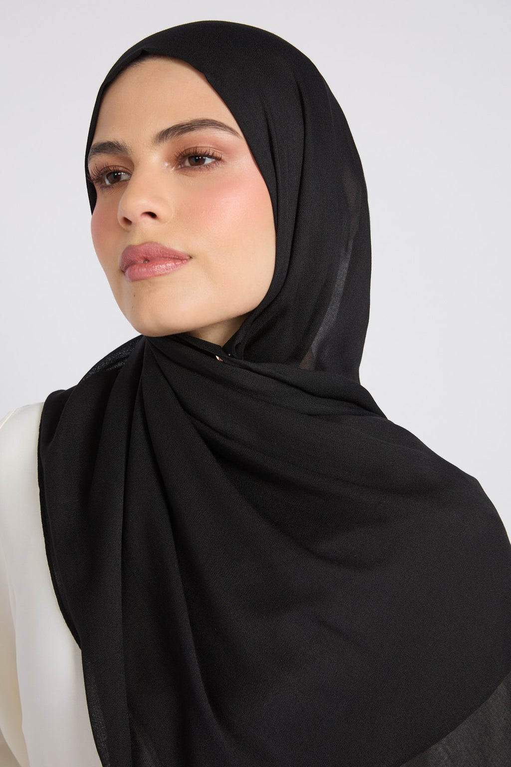 Hijab Coton Modal Premium - Noir