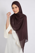 Hijab Coton Modal Premium - Espresso