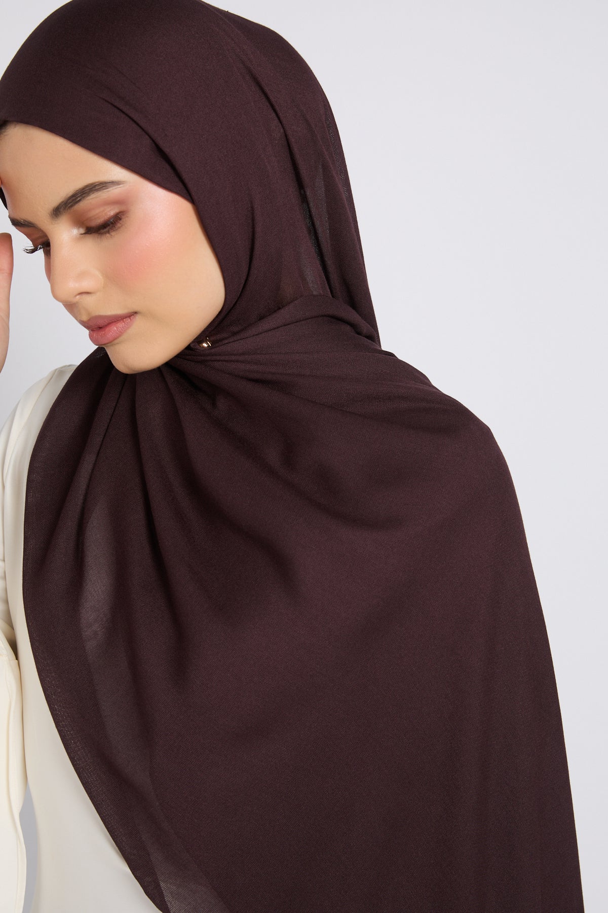 Hijab Coton Modal Premium - Espresso