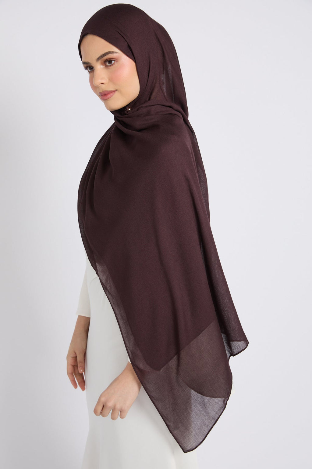 Hijab Coton Modal Premium - Espresso