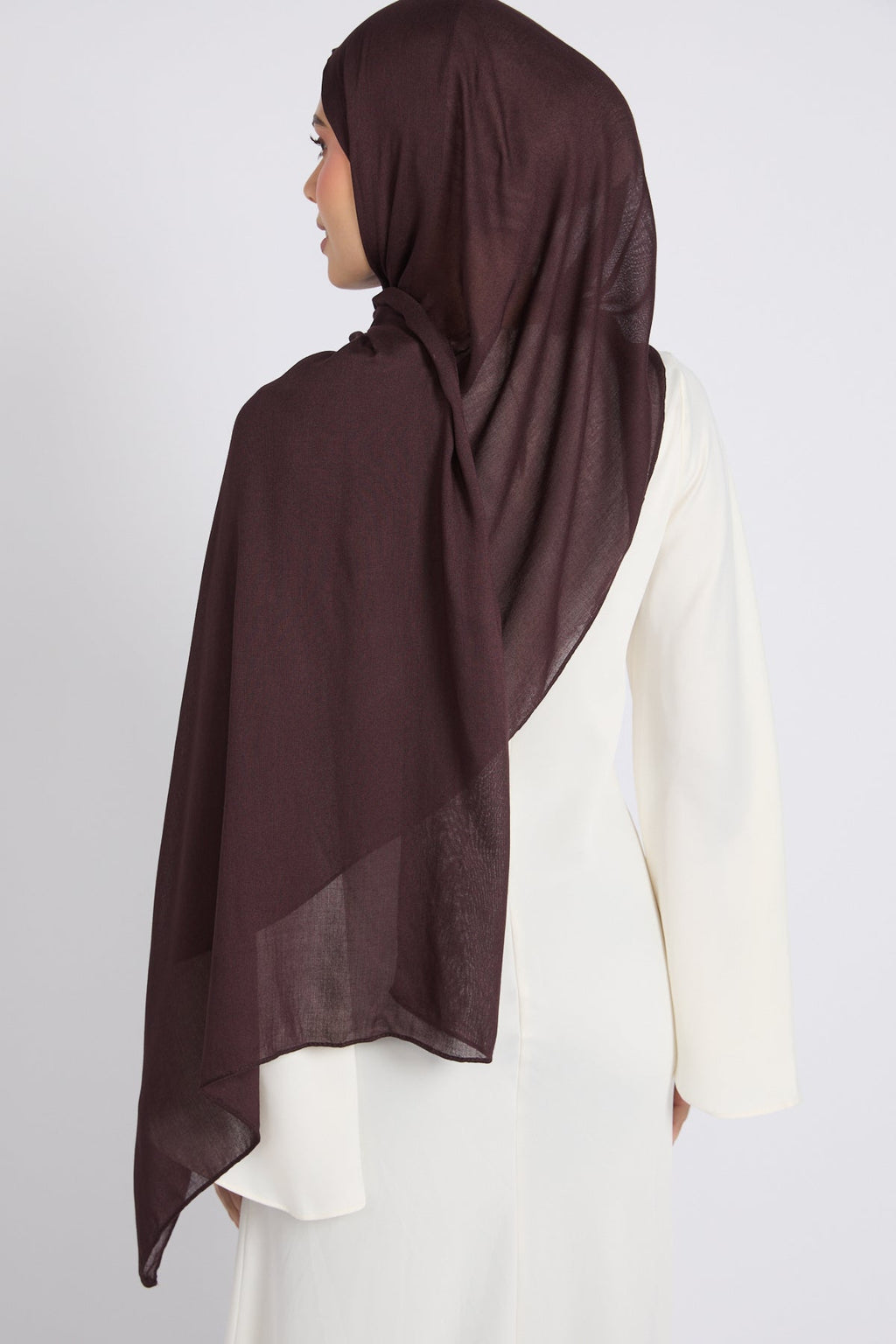 Hijab Coton Modal Premium - Espresso