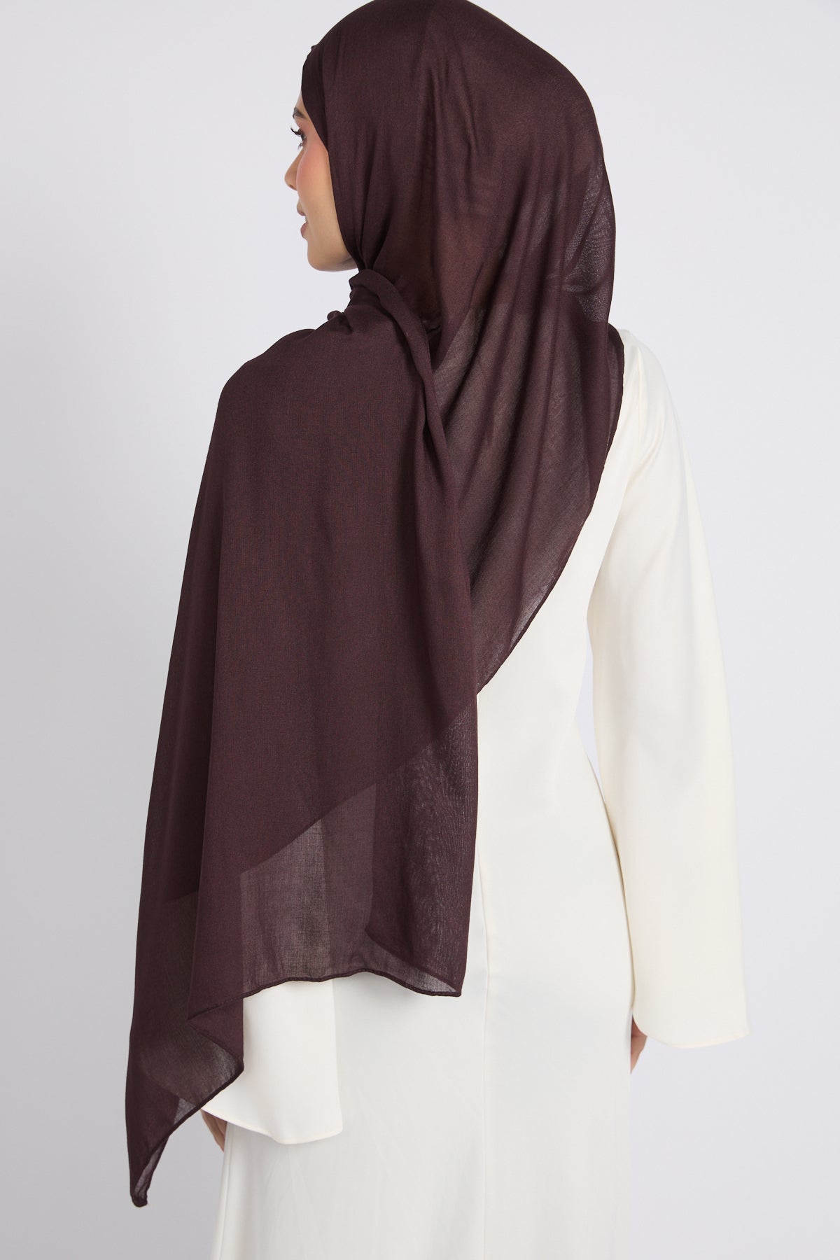 Hijab Coton Modal Premium - Espresso