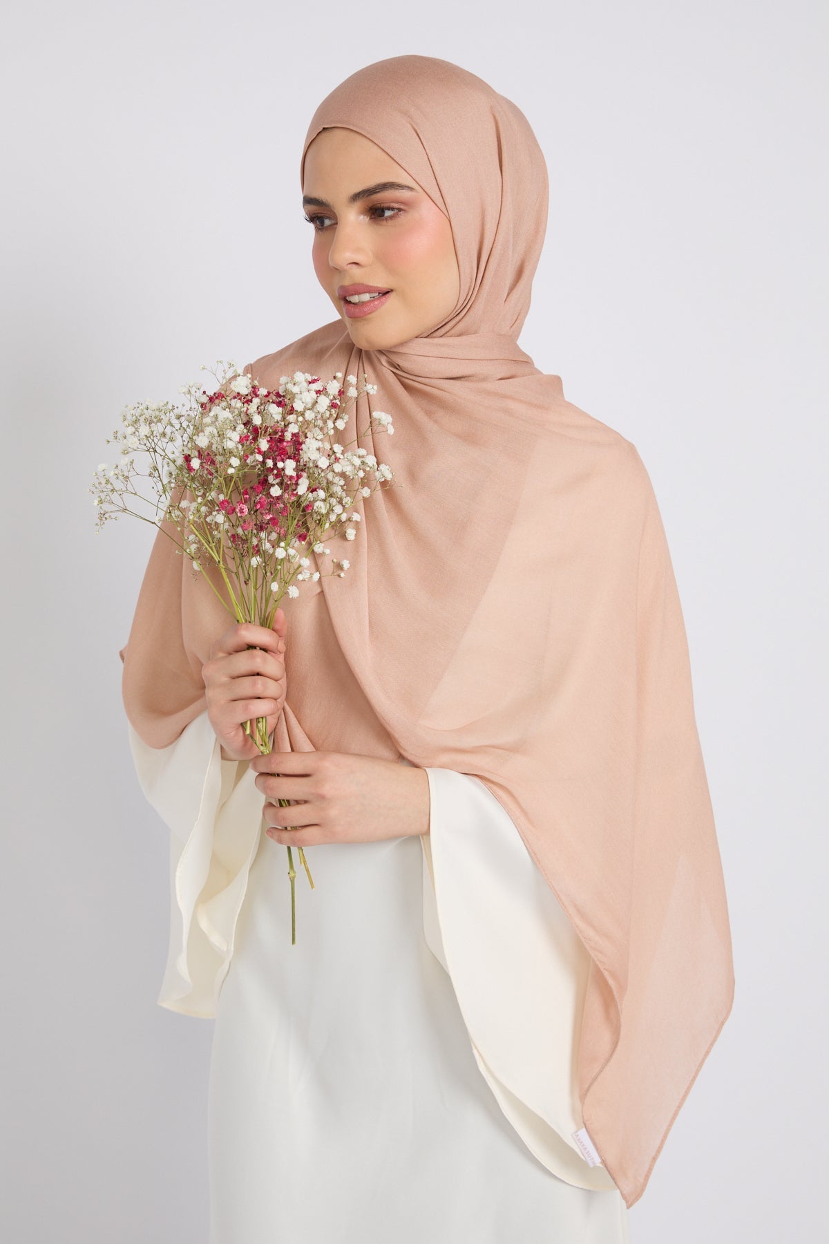 Hijab Coton Modal Premium - Rose Acajou