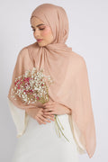 Hijab Coton Modal Premium - Rose Acajou