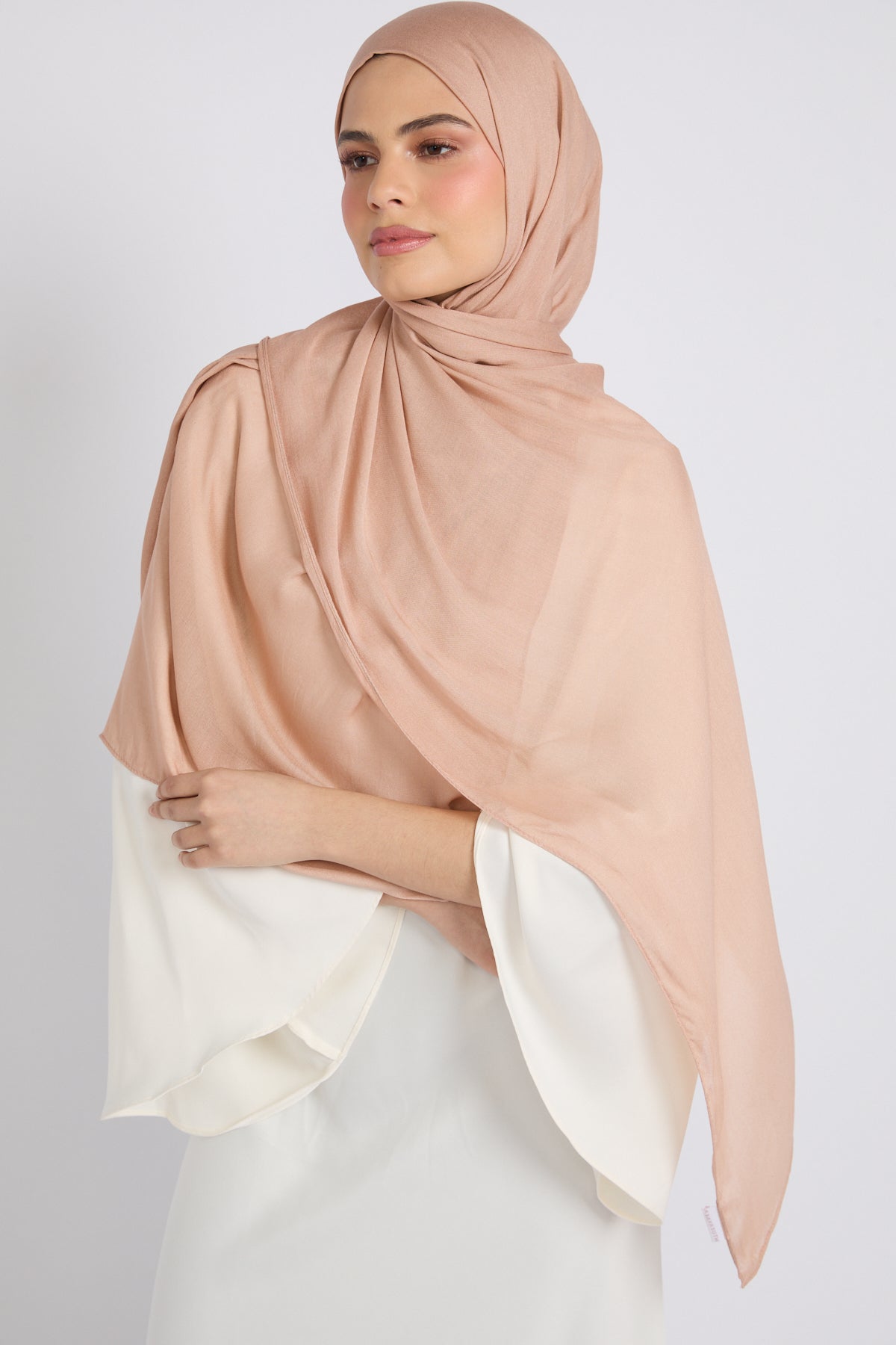 Hijab Coton Modal Premium - Rose Acajou