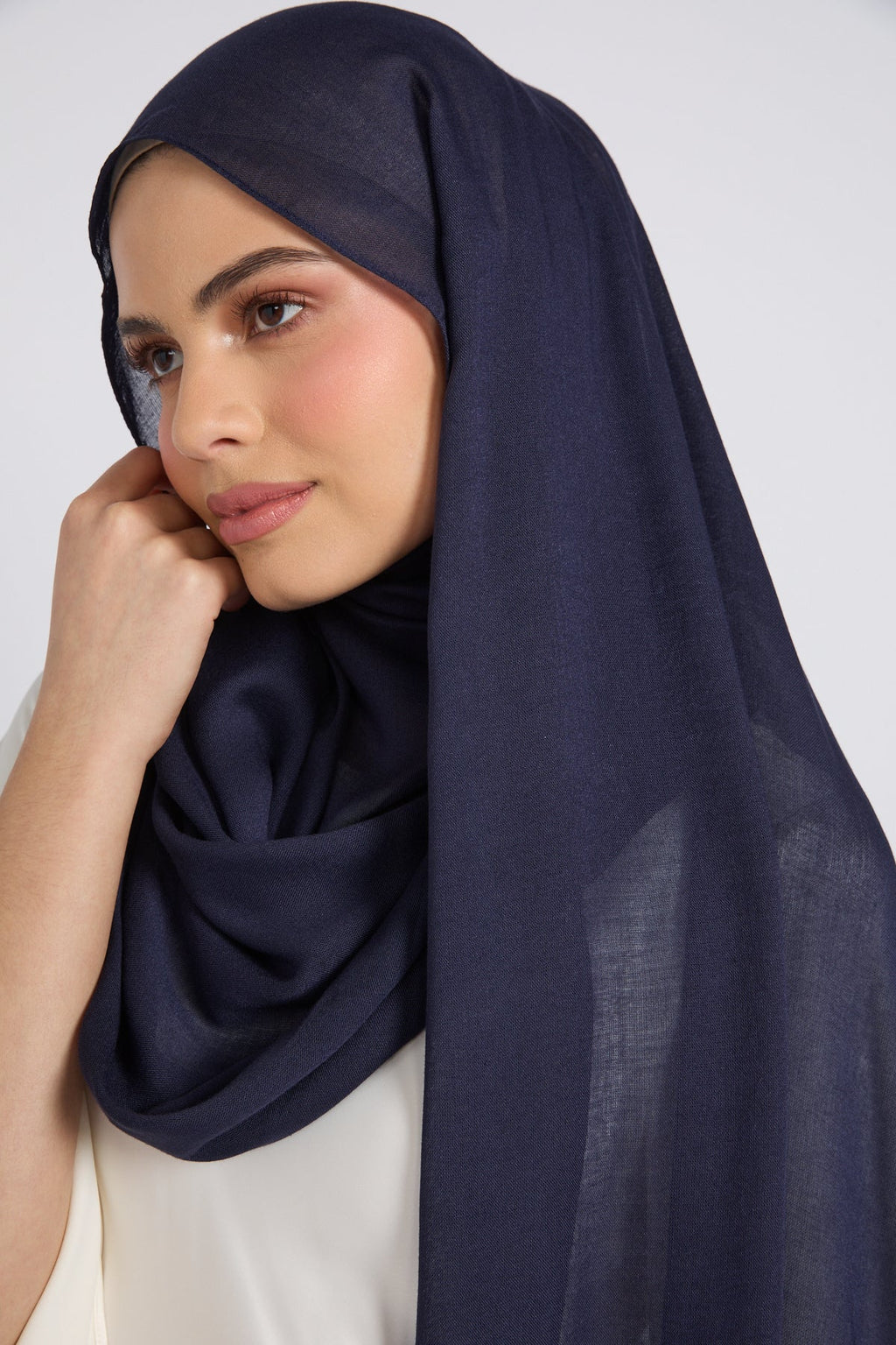 Hijab Coton Modal Premium - Marine