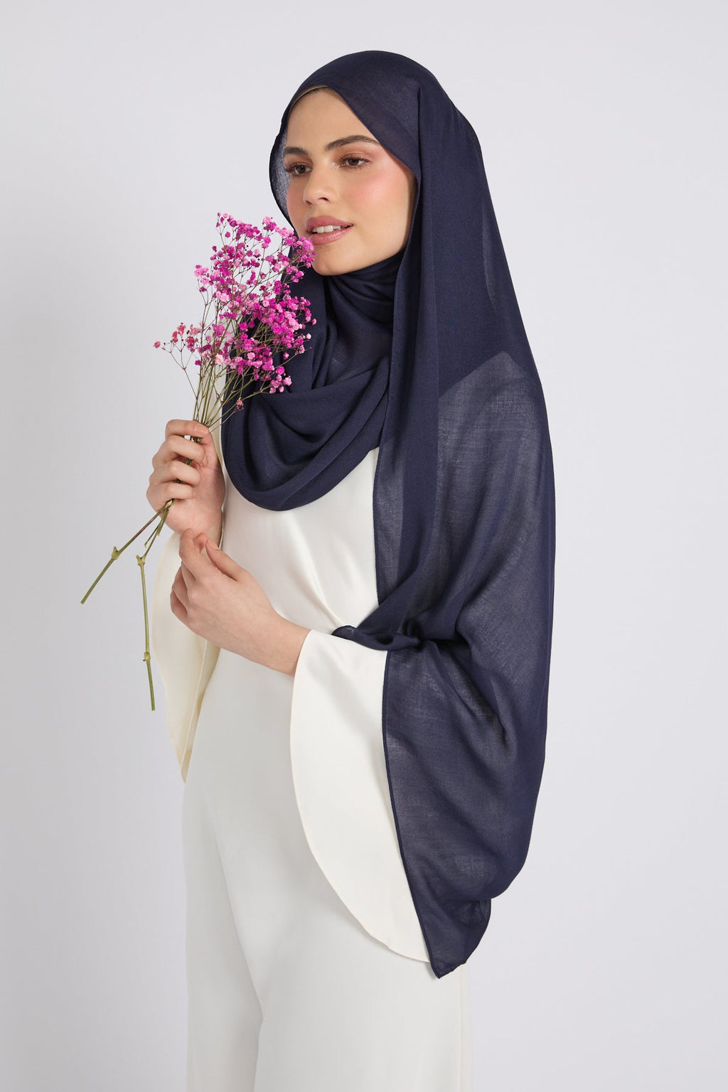 Hijab Coton Modal Premium - Marine