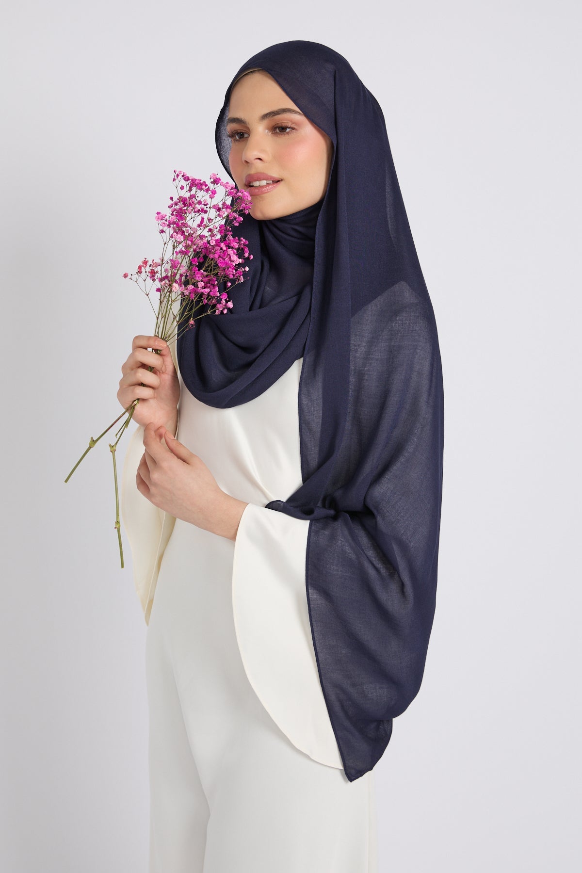 Hijab Coton Modal Premium - Marine