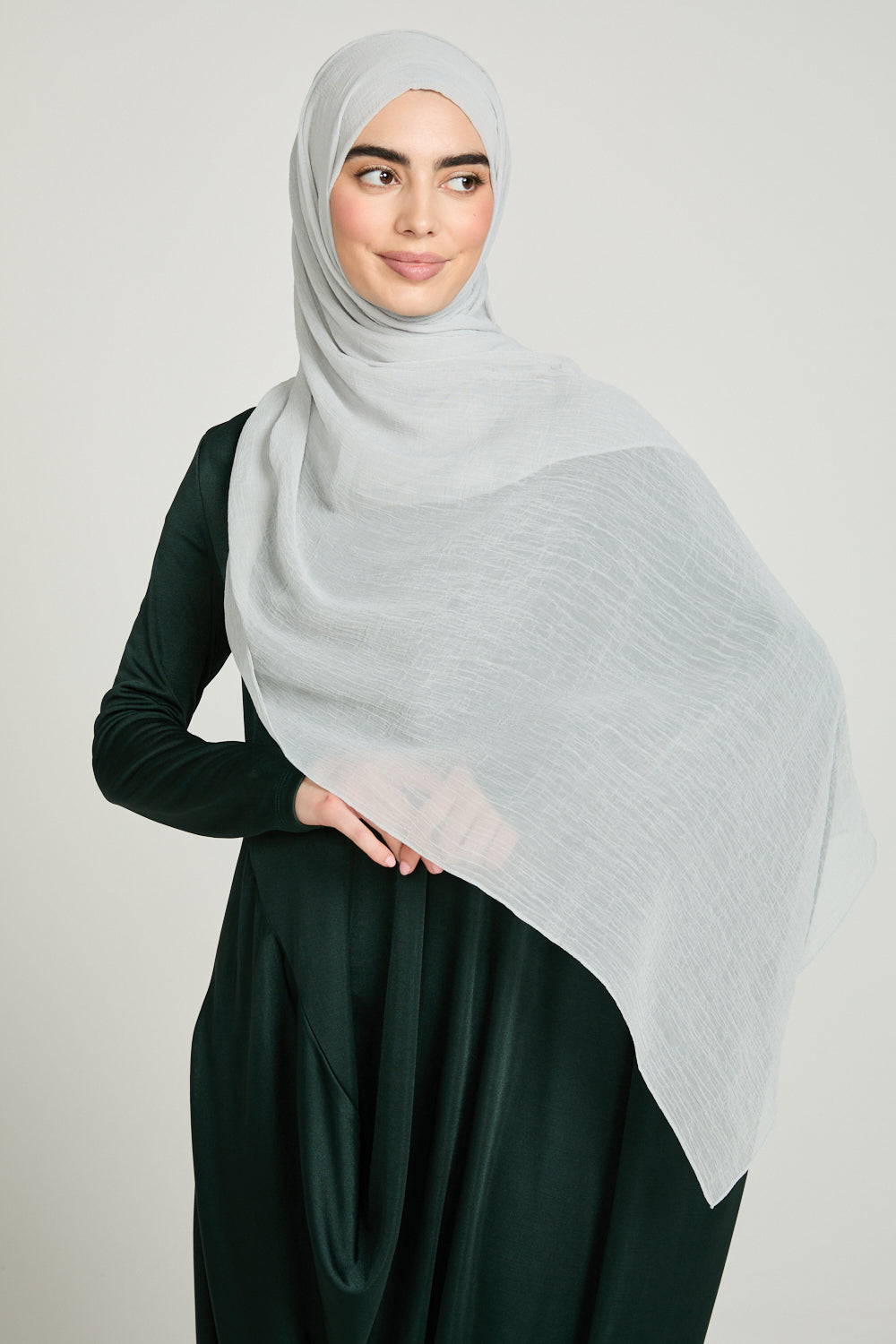 Hijab Froissé Doux Luxe - Pistache Glacée