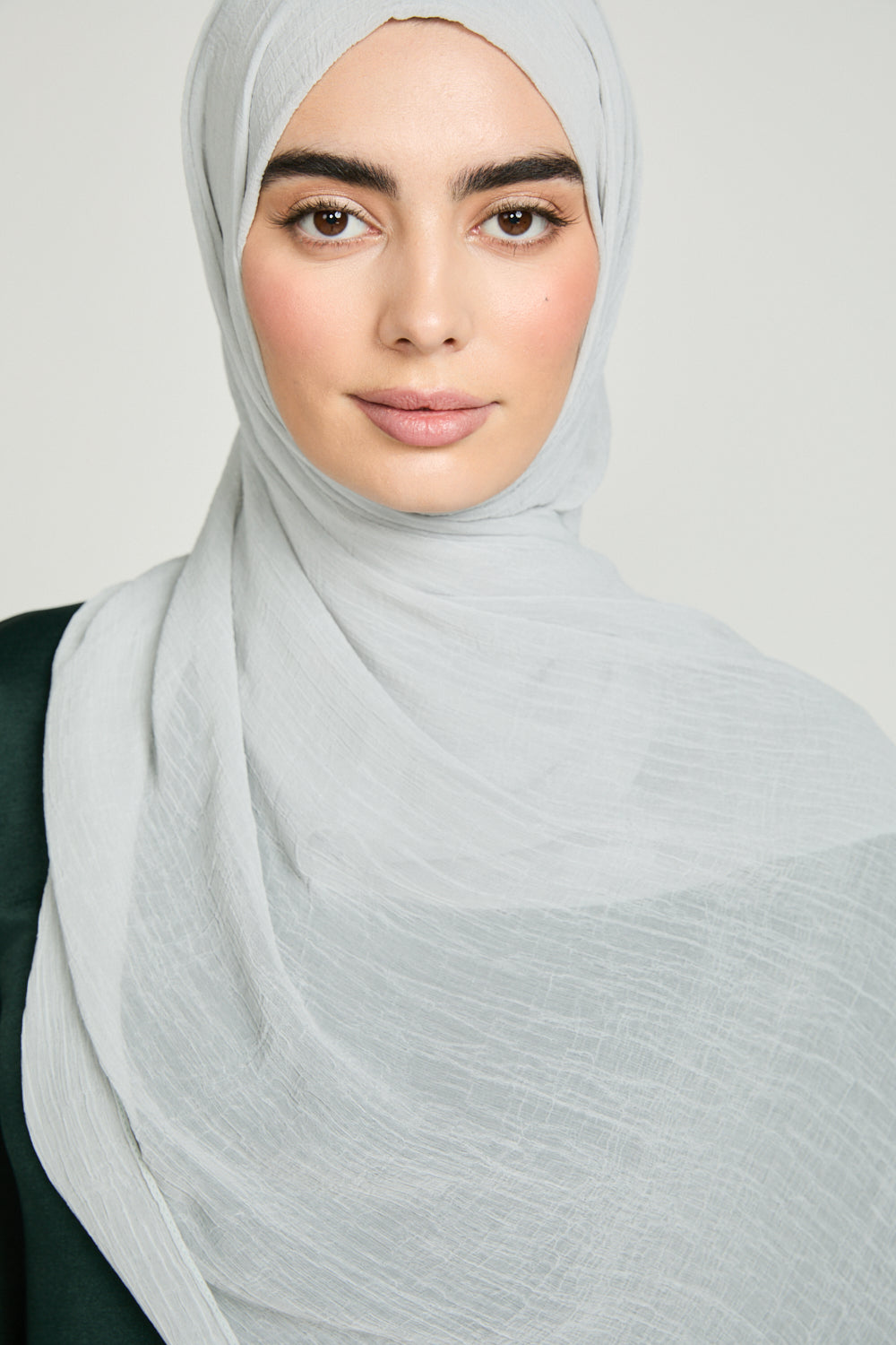Hijab Froissé Doux Luxe - Pistache Glacée