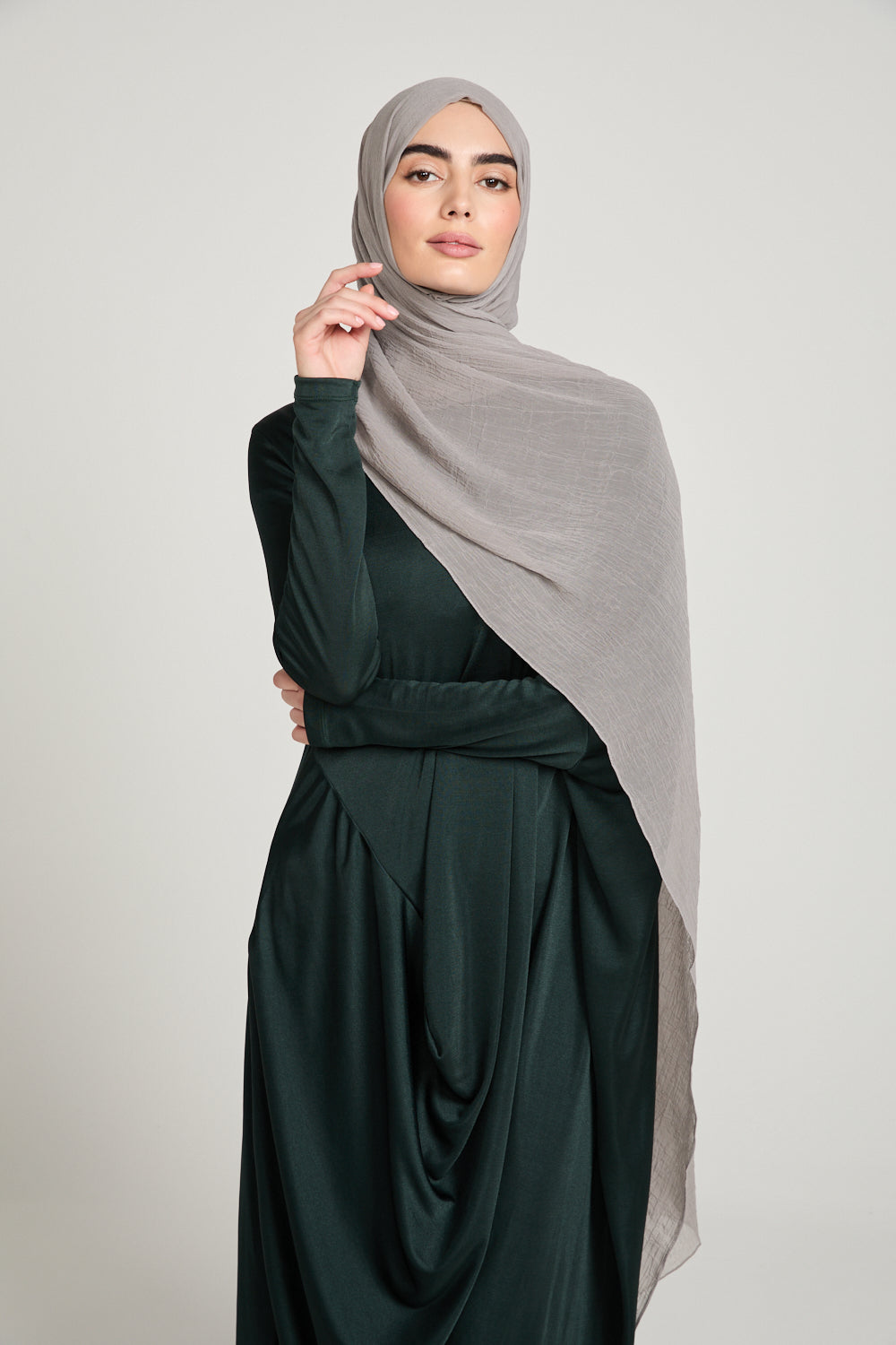 Hijab Froissé Doux Luxe - Taupe Vison