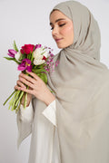 Hijab Georgette Luxe Doux - Taupe Sauge