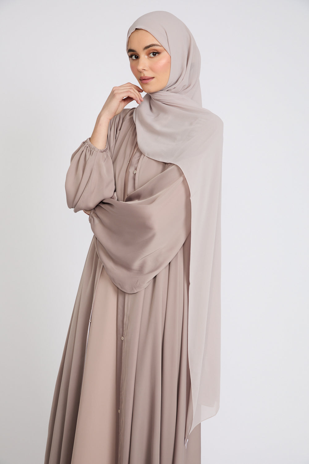 Hijab Georgette Luxe Doux - Beige Rosé