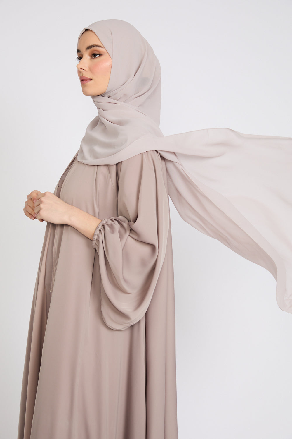 Hijab Georgette Luxe Doux - Beige Rosé