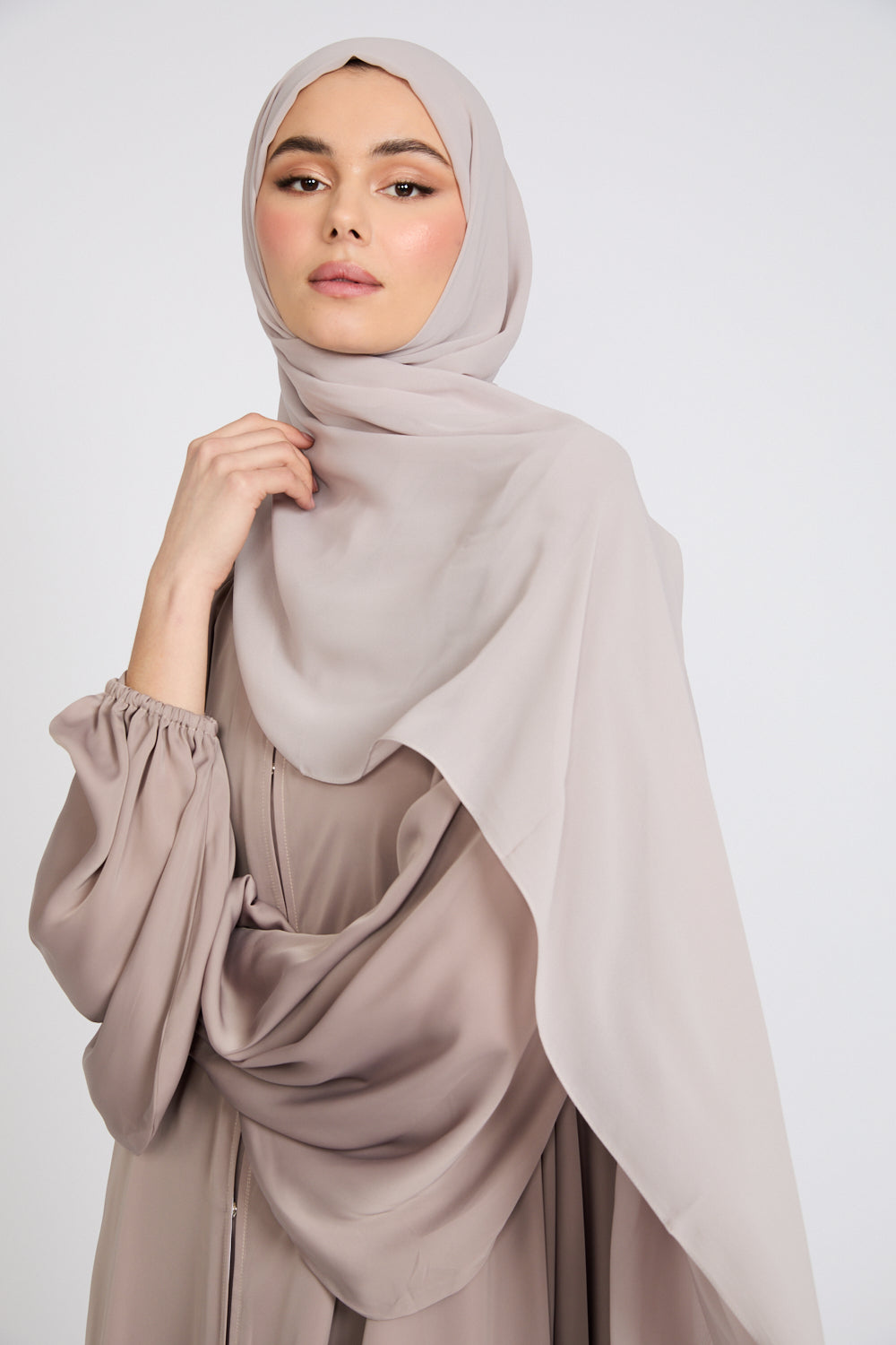 Hijab Georgette Luxe Doux - Beige Rosé