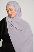 Hijab Georgette Luxe Doux - Lavande Poudrée