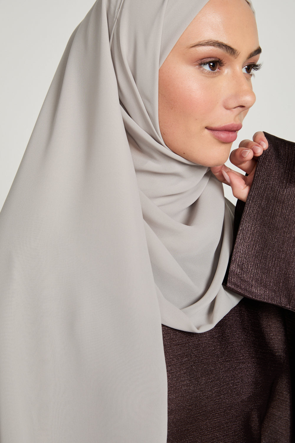 Hijab Georgette Luxe Doux - Beige Nuageux