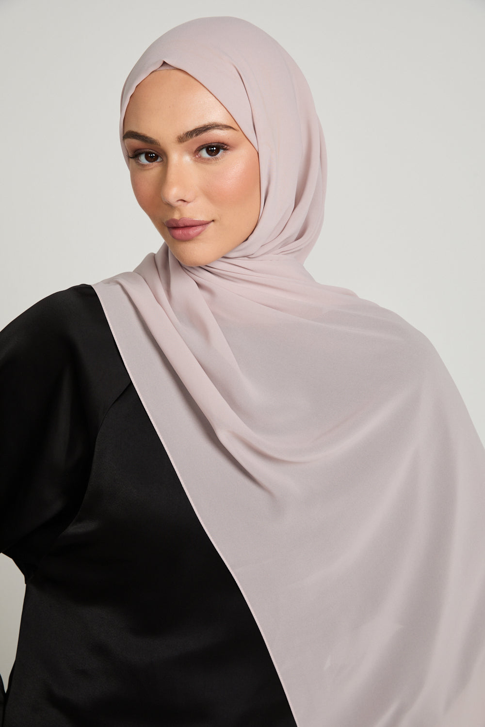 Hijab Georgette Luxe Doux - Poussière de Rose