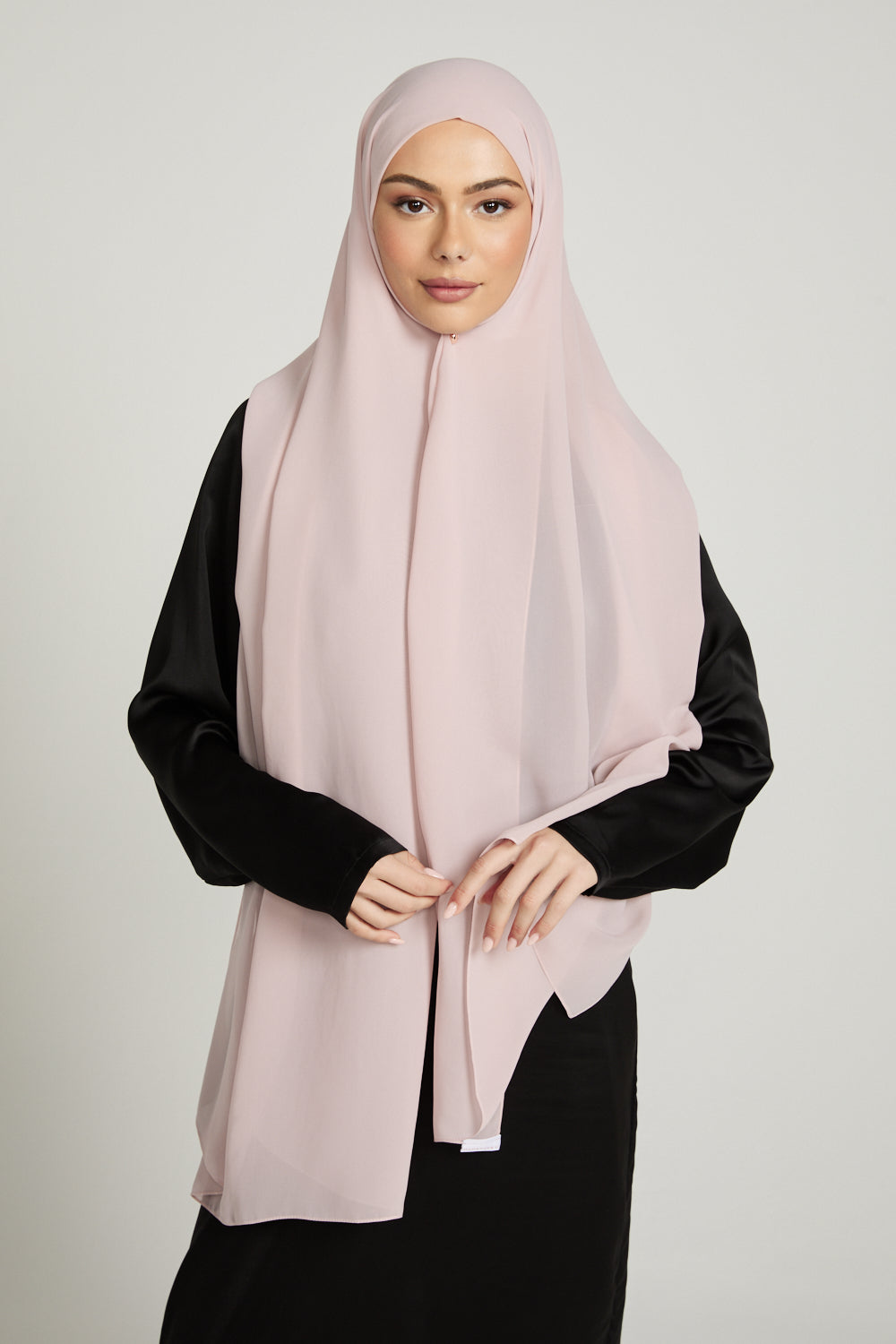 Hijab Georgette Luxe Doux - Rose Poudré