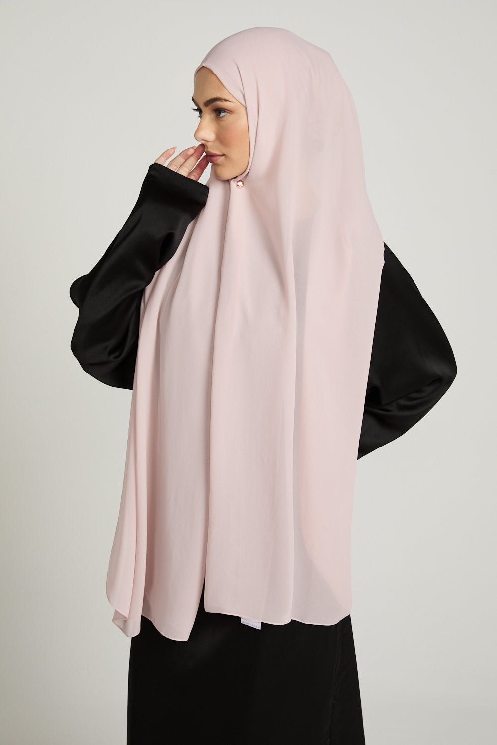Hijab Georgette Luxe Doux - Rose Poudré