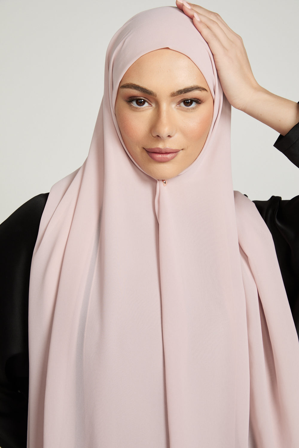 Hijab Georgette Luxe Doux - Rose Poudré