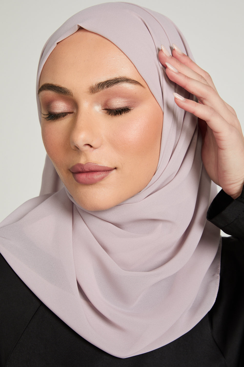 Hijab Georgette Luxe Doux - Lilas Bruni