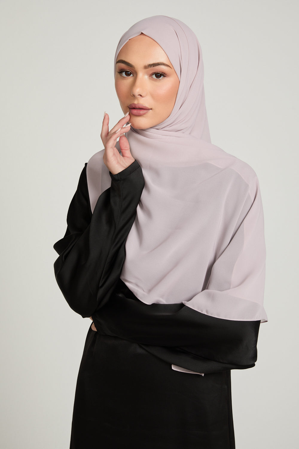 Hijab Georgette Luxe Doux - Lilas Bruni