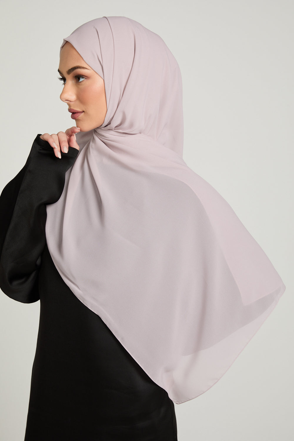 Hijab Georgette Luxe Doux - Lilas Bruni
