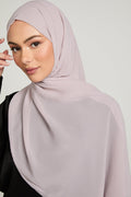 Hijab Georgette Luxe Doux - Lilas Bruni